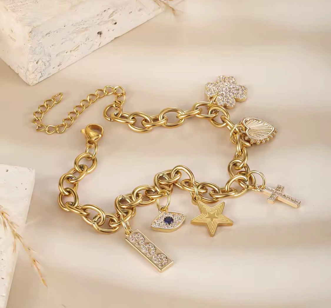 Lucky charm bracelet