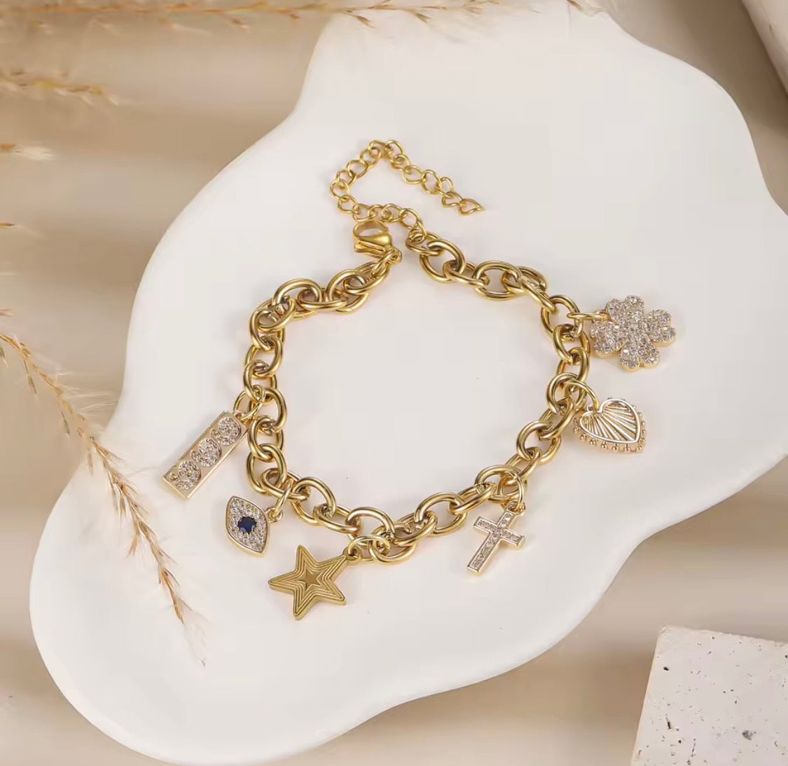 Lucky charm bracelet