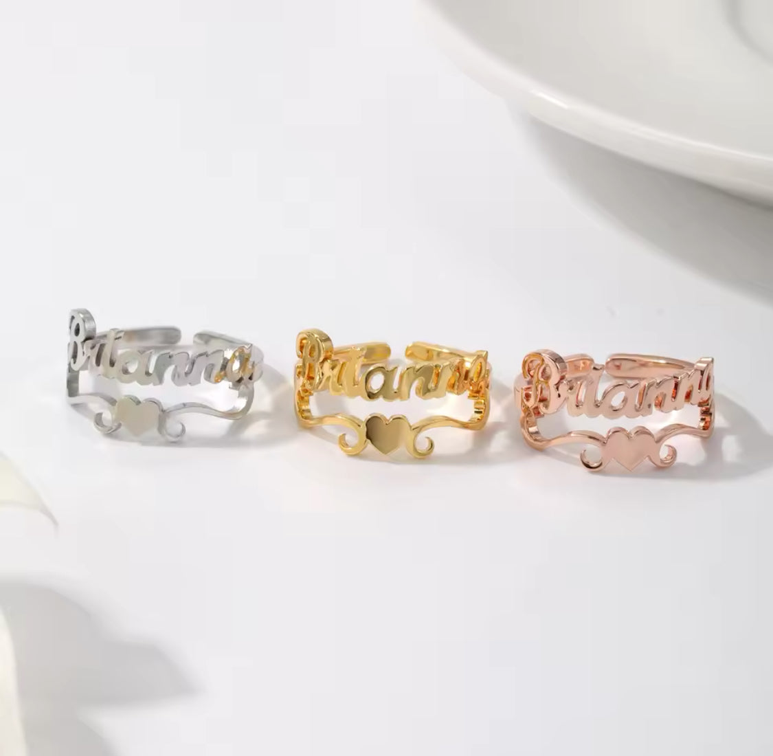 Name adjustable waterproof rings