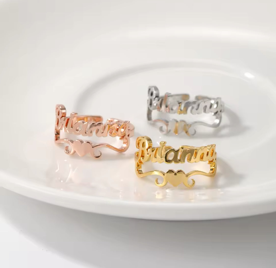 Name adjustable waterproof rings