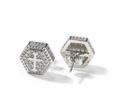 The cross bling studs