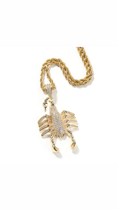 Scorpion bling necklace