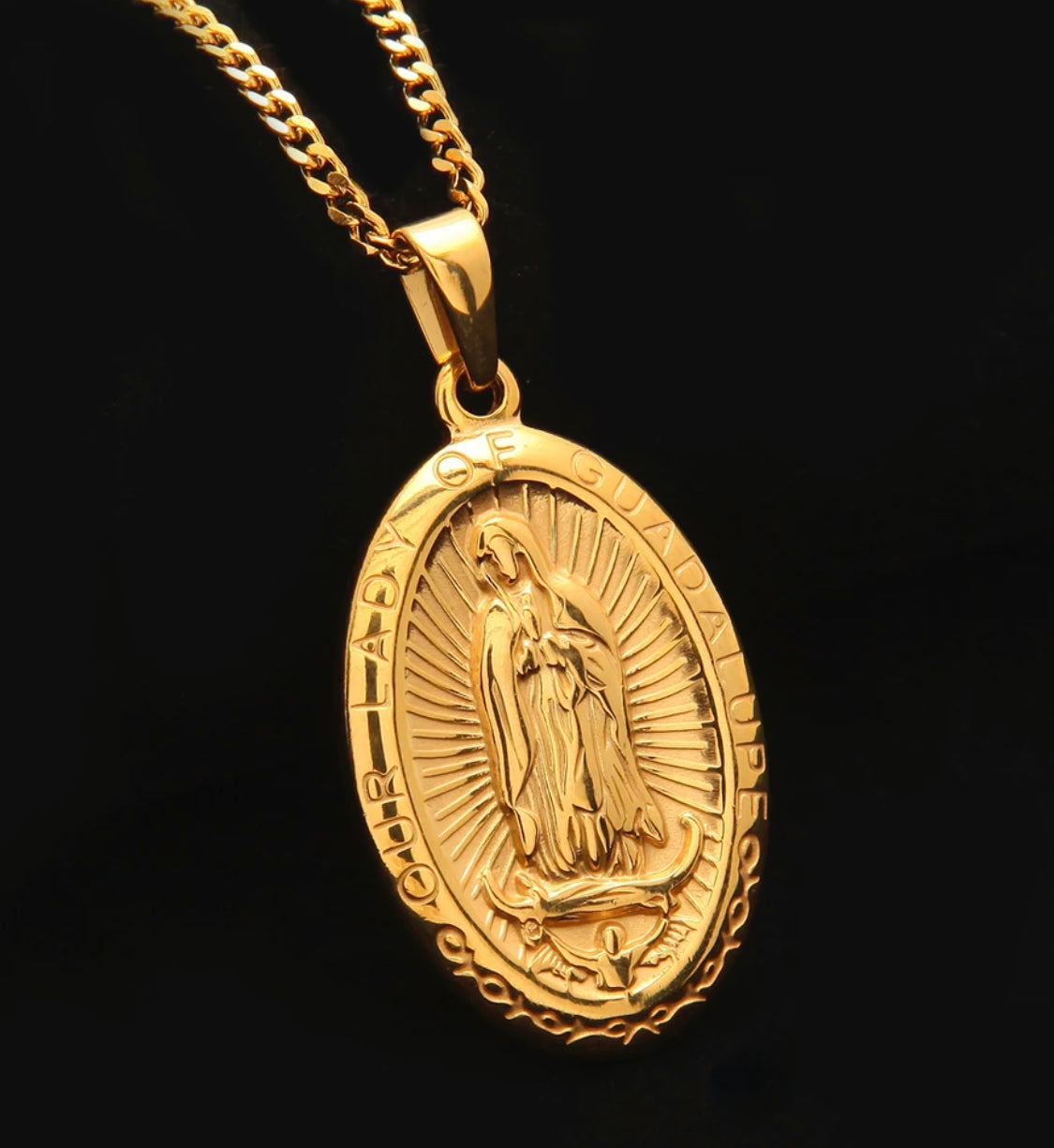 Our Lady of Guadalupe necklace medium