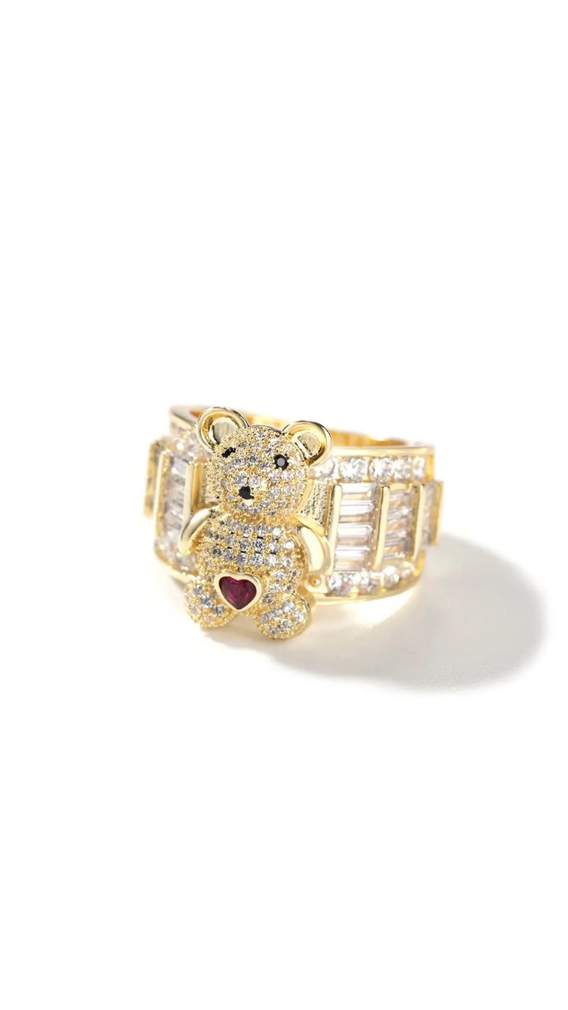 Adjustable teddy bear rings