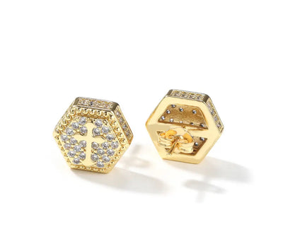 The cross bling studs