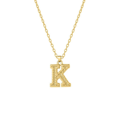 dainty initial necklace unisex