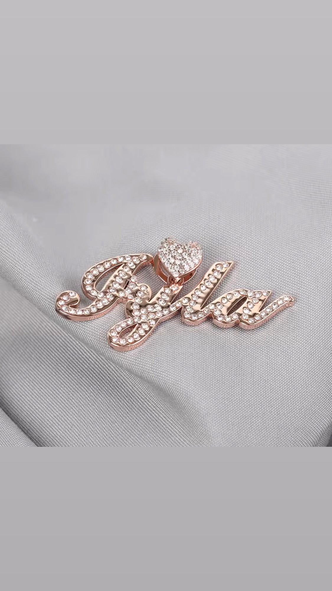 Danielle name bling necklace