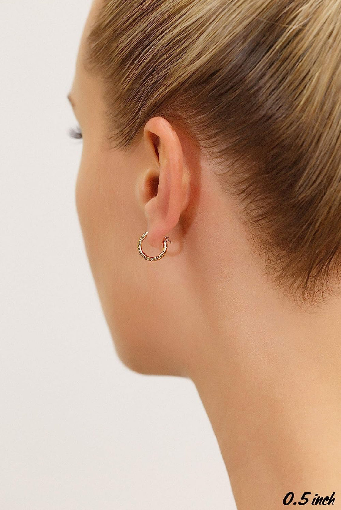 14k Real Gold small hoops