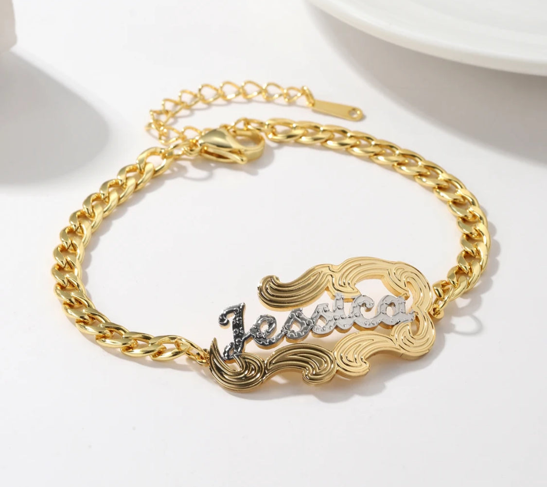 Cuban name bracelet