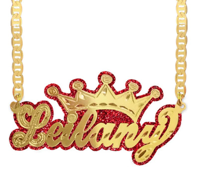 Crown Name Necklace