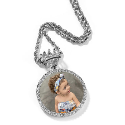 The Crown Bail Photo Pendant