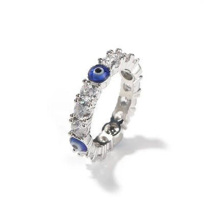 The Icy Evil Eye Ring