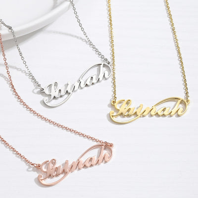 Kids Simple infinity name necklace