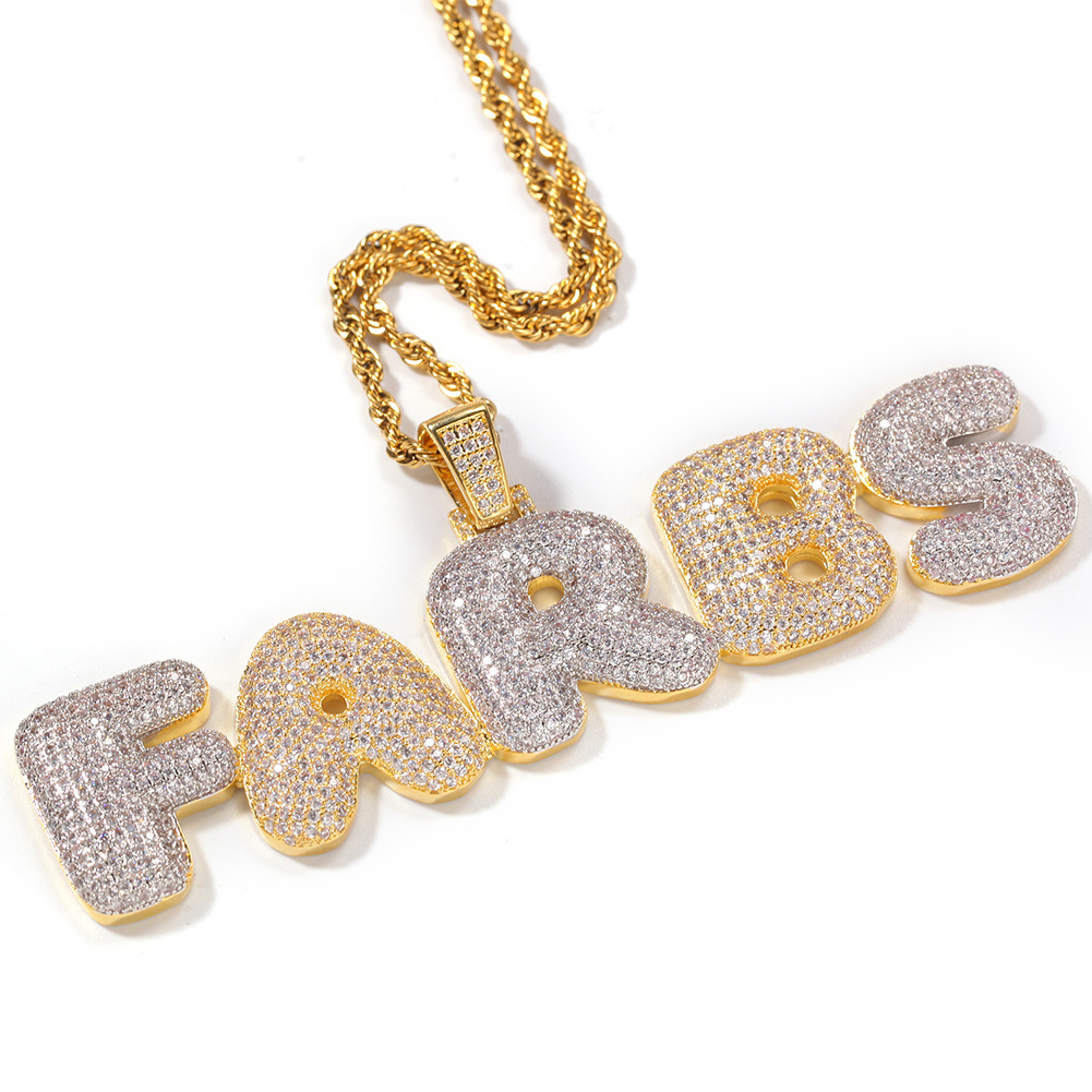 Customized bubble bling necklaces