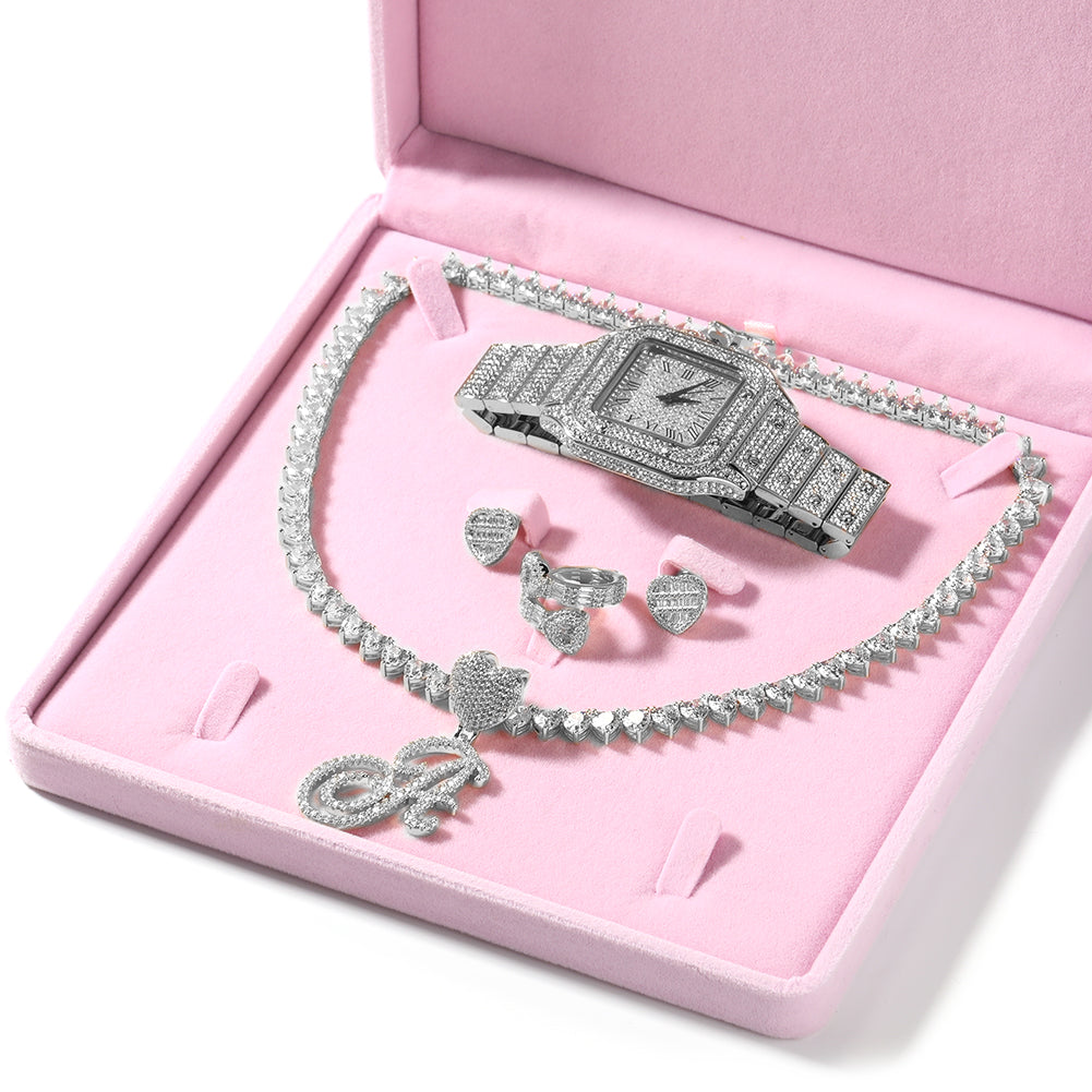 The Icy Heart Tennis Watch Bling Box
