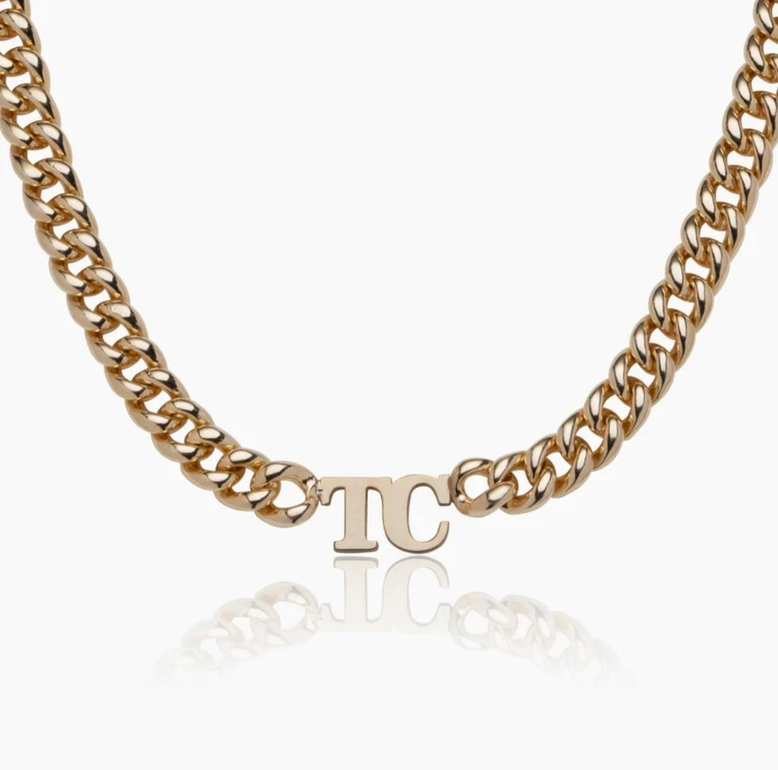 Kids Cuban initial or name necklace