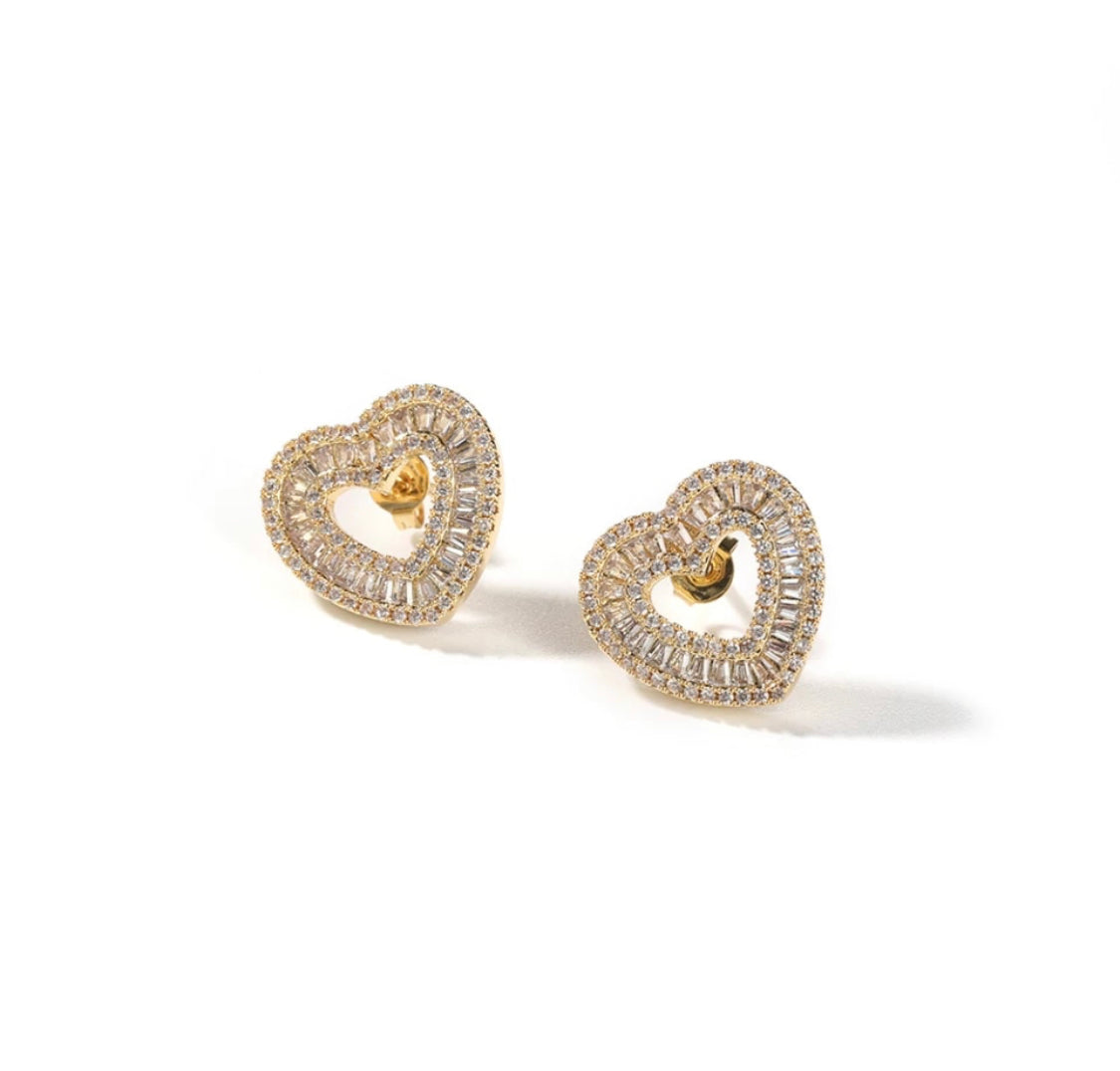 Kids  Ice Box Heart Studs