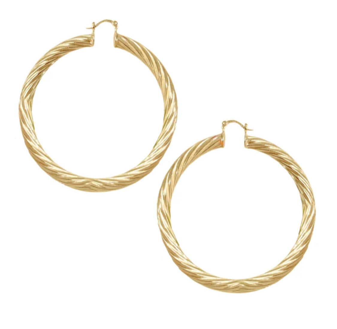 3 inch gold hoops