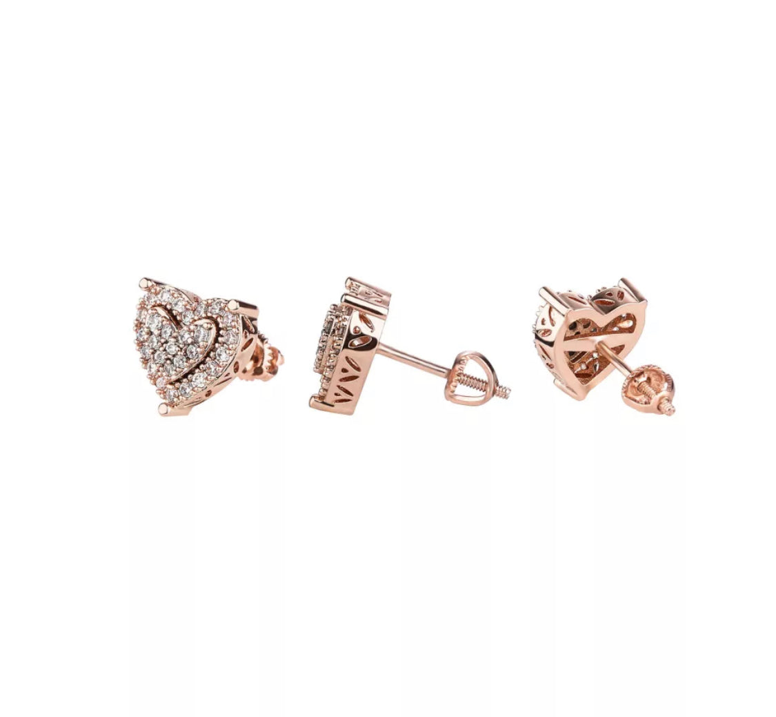 Kids Emmy Heart Studs