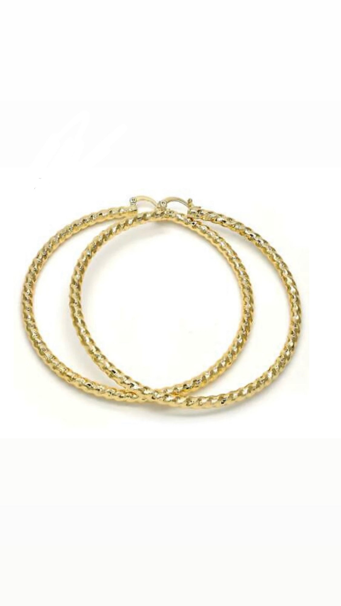 Kids Thin Philly style cut hoop earrings