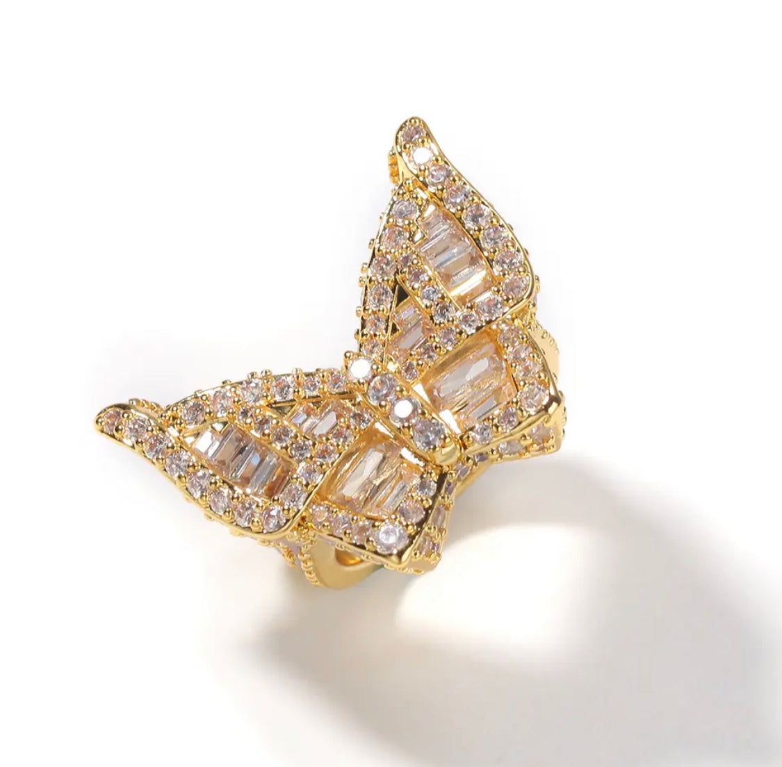 The Solid butterfly ring