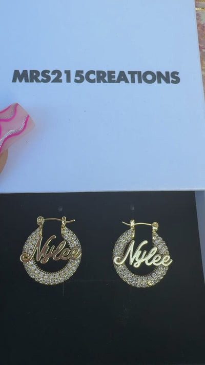 Chunky Nylee Kids Hoop Earrings