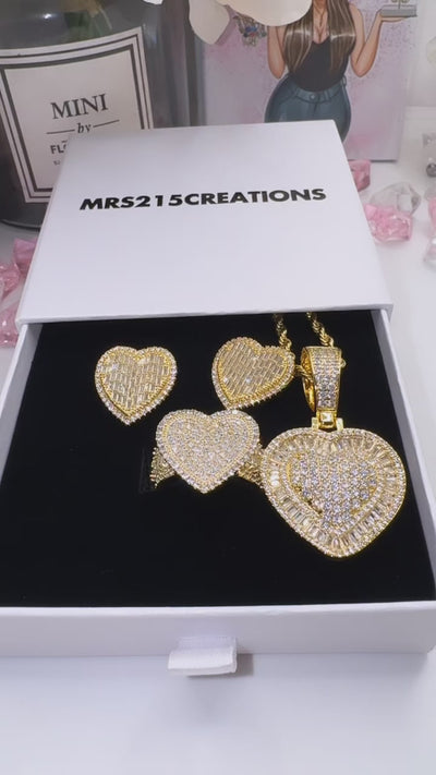 3 piece icy heart box ships same day