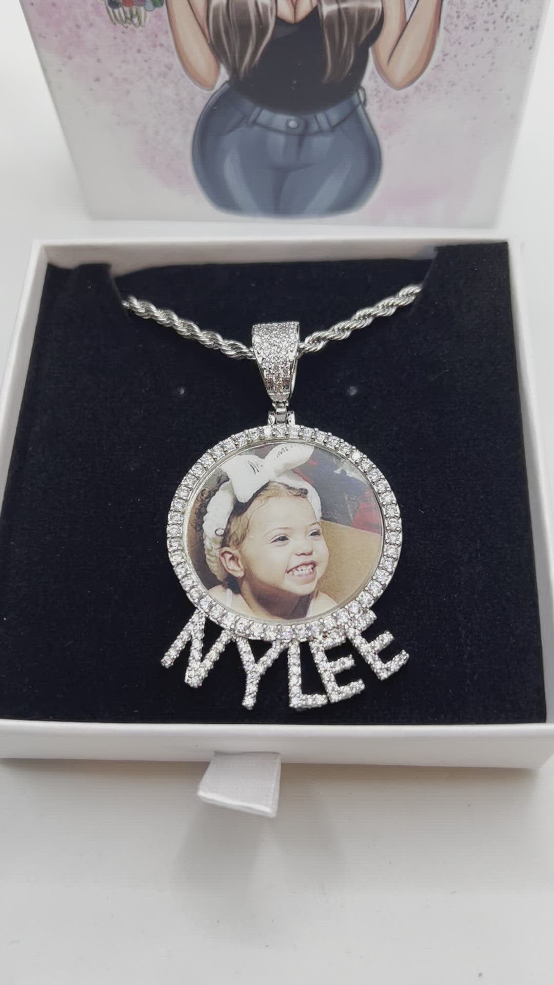 Name photo pendent super icy