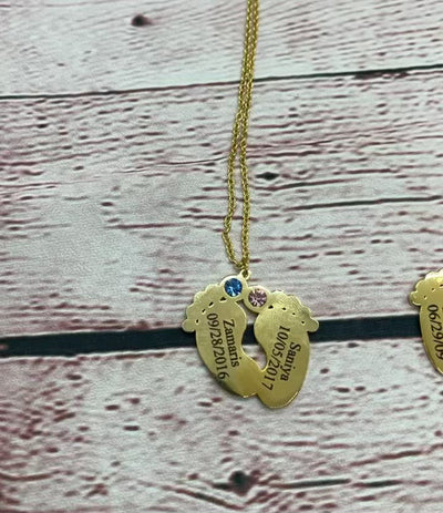 Customized Feet necklace