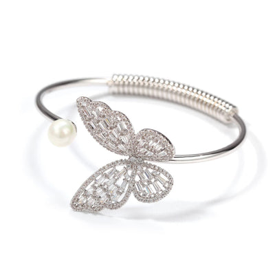 The Pearl Butterfly Bangle