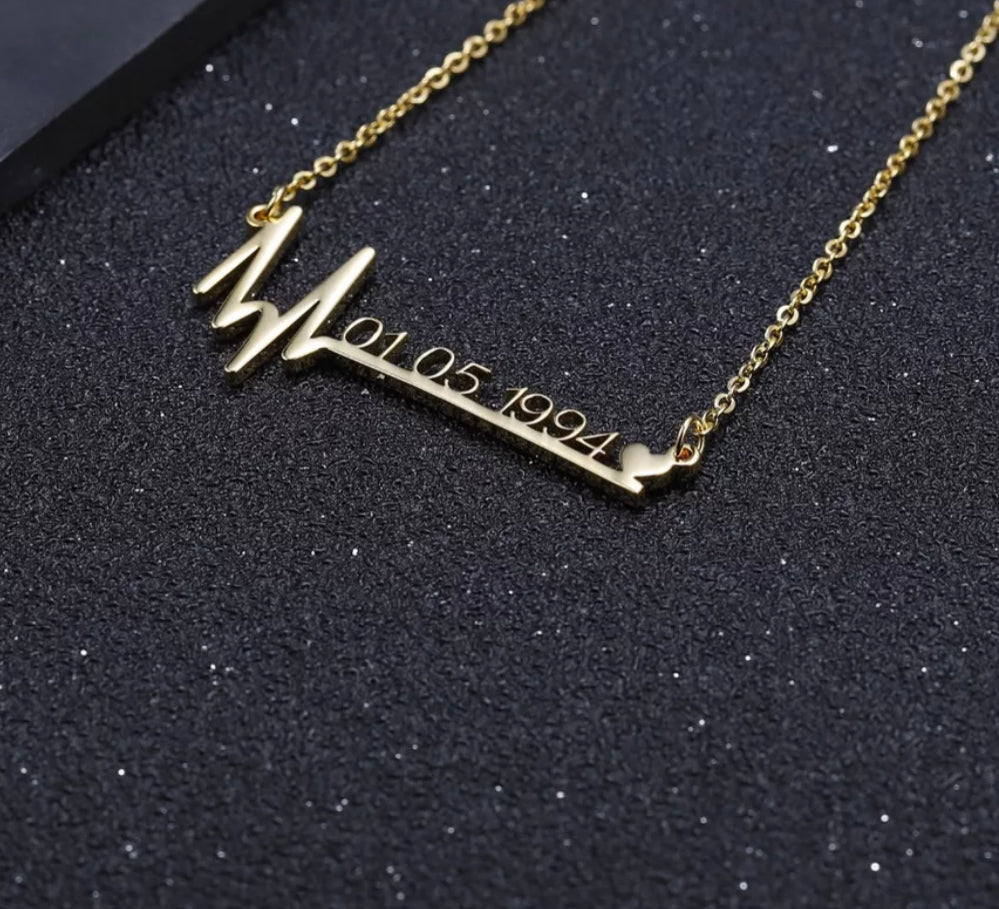 Custom Heartbeat necklace