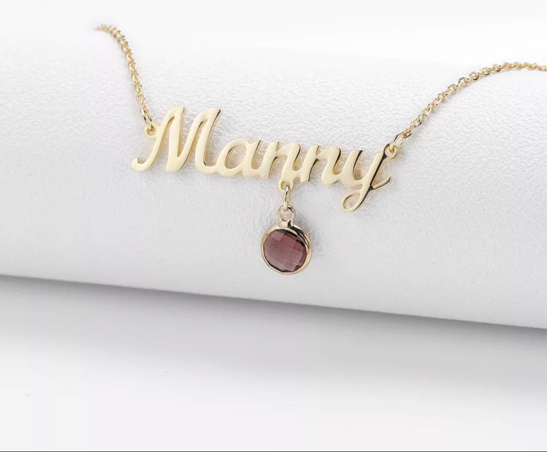 The Manny Birthstone Necklace