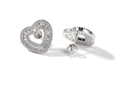 The Ice Box Heart Studs