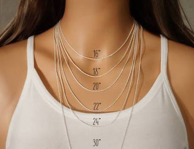 Plain link paper clip necklace