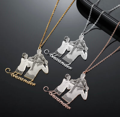 Personalized custom photo necklace