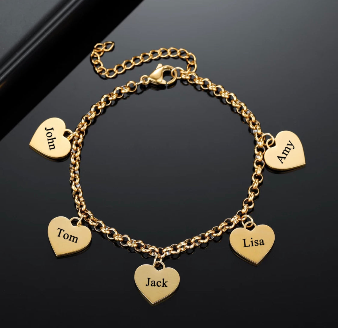 The Charm name bracelet 1-5 names