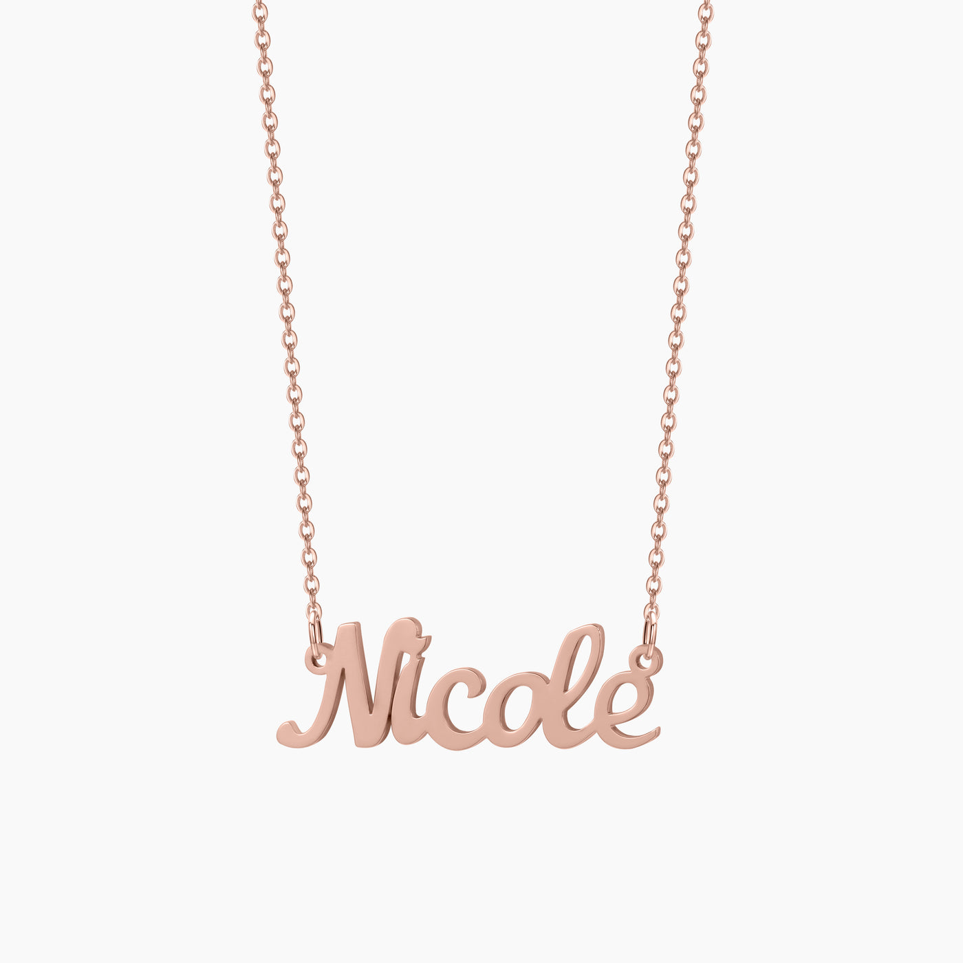 Simple name necklace lifetime lasting