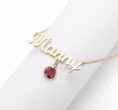 The Manny Birthstone Necklace