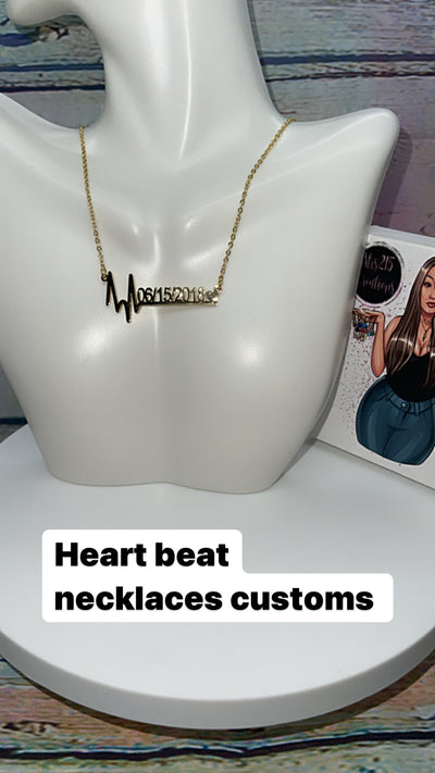 Custom Heartbeat necklace