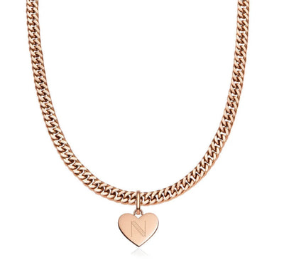 The Bree Initial Curb Necklace