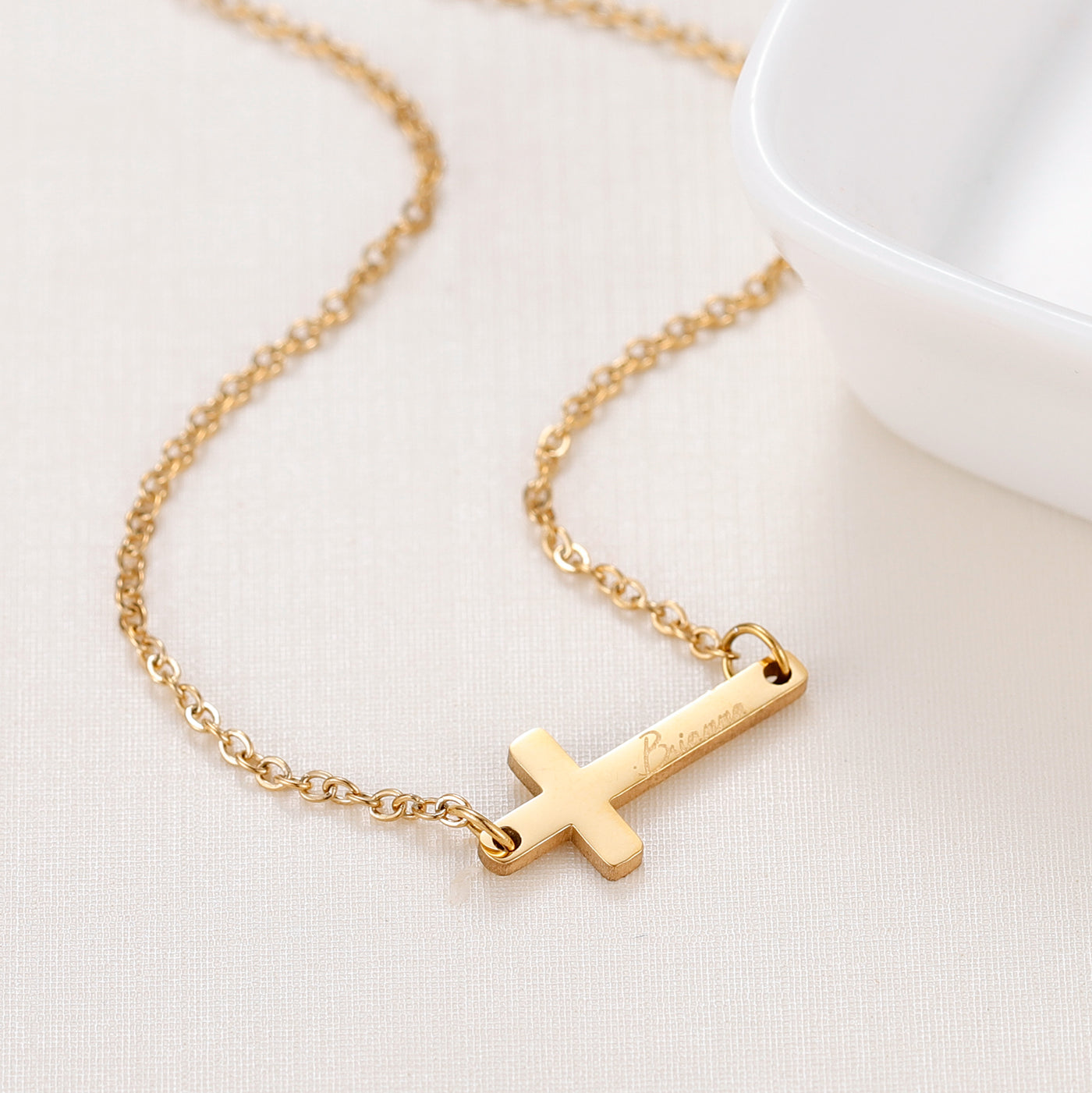 Personalized engraved cross