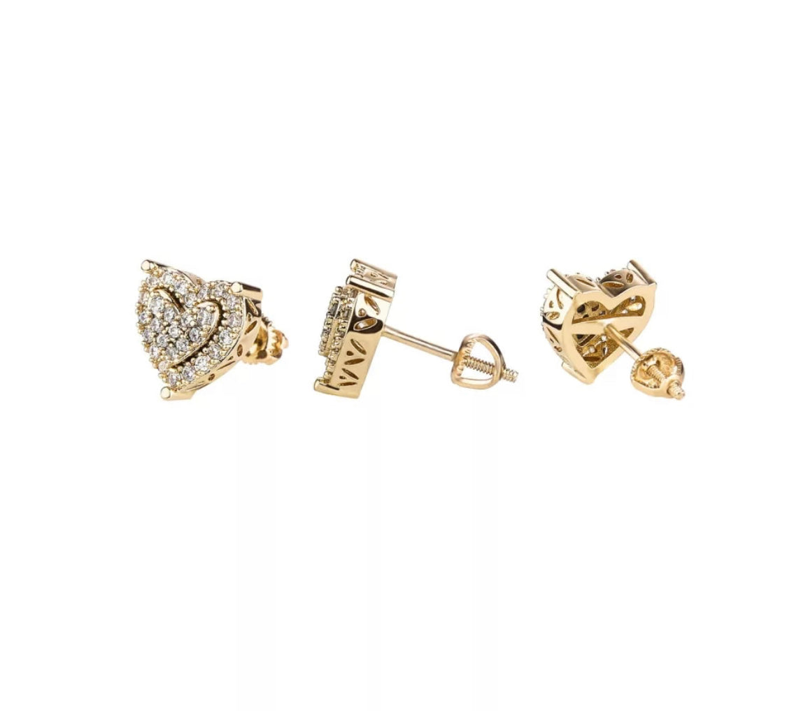The Emmy Heart Studs