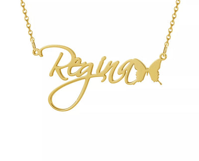 The Regina Script Necklace