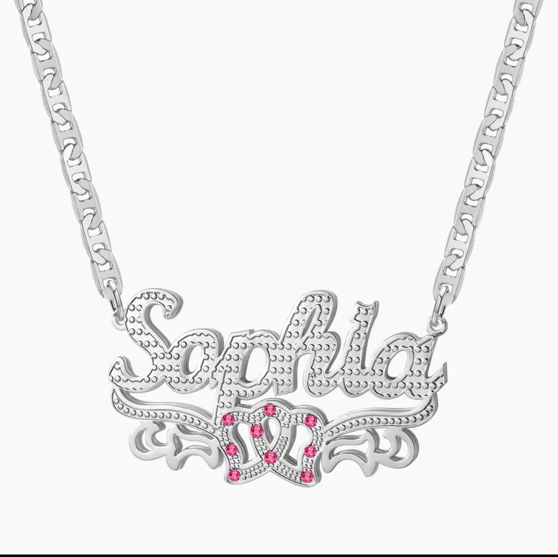 The Pink Double Necklace