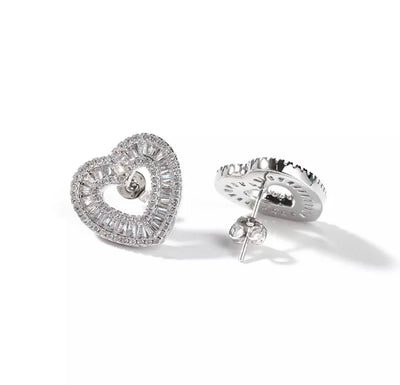 The Ice Box Heart Studs