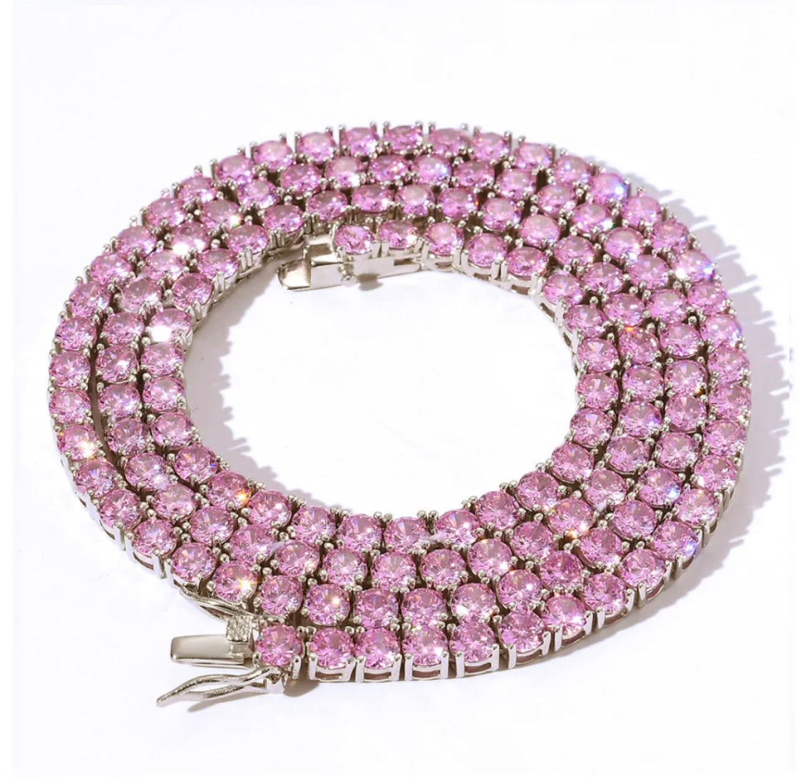 Pink Tennis Chain