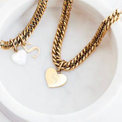 The Bree Initial Curb Necklace