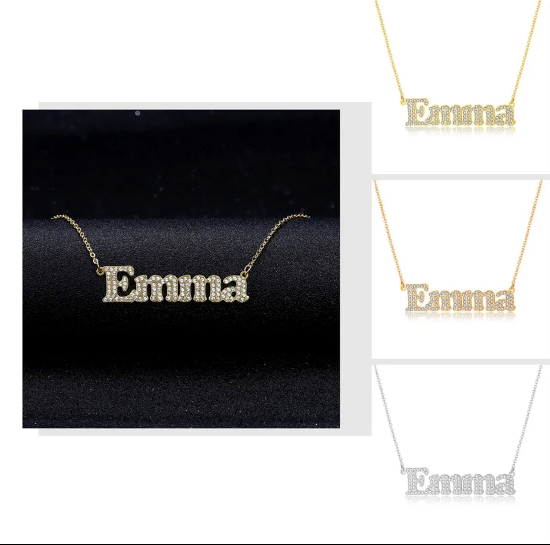 The Boxy Name necklace