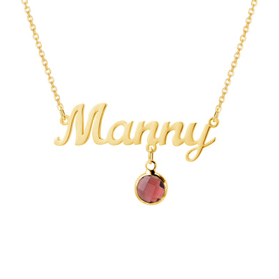 The Manny Birthstone Necklace