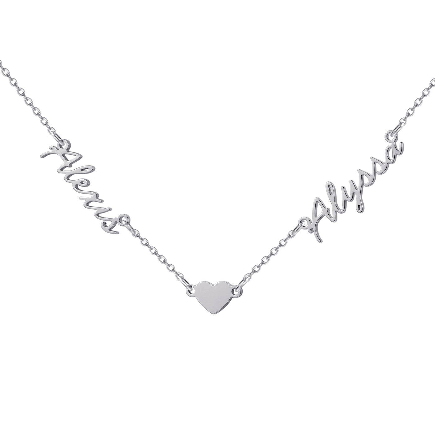 Personalized Two Name Necklace